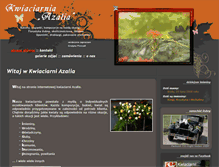 Tablet Screenshot of kwiaciarnia-azalia.com.pl